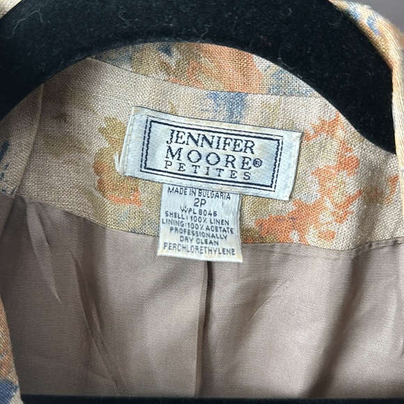 Jennifer Moore Petites size 2p 100% Linen #B16 - Picture 2 of 5